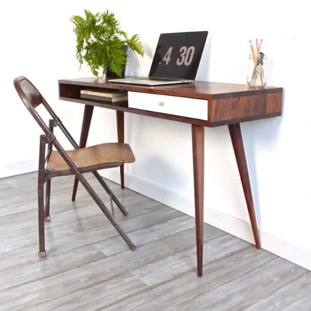 DIY Mid Century Style Modern Desk
