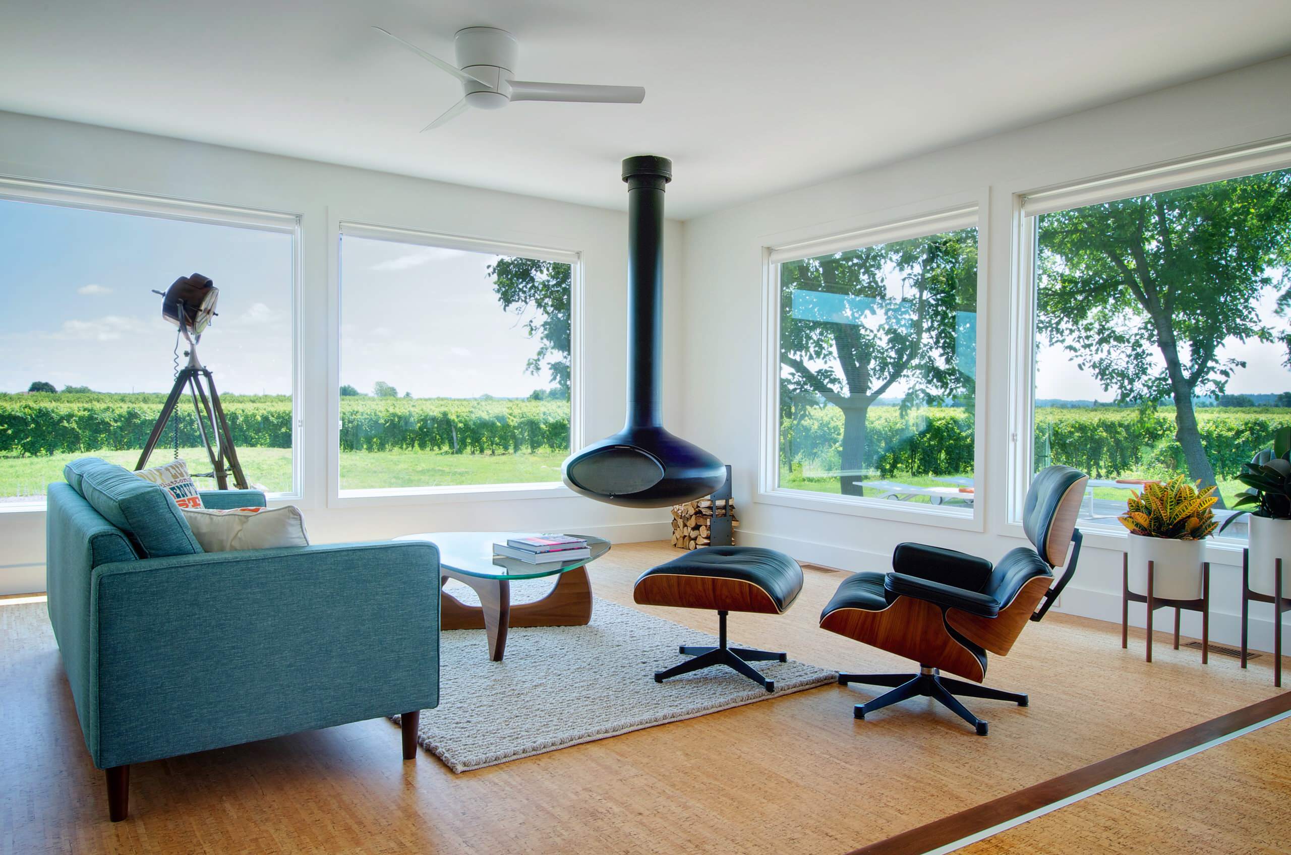 midcentury modern living room