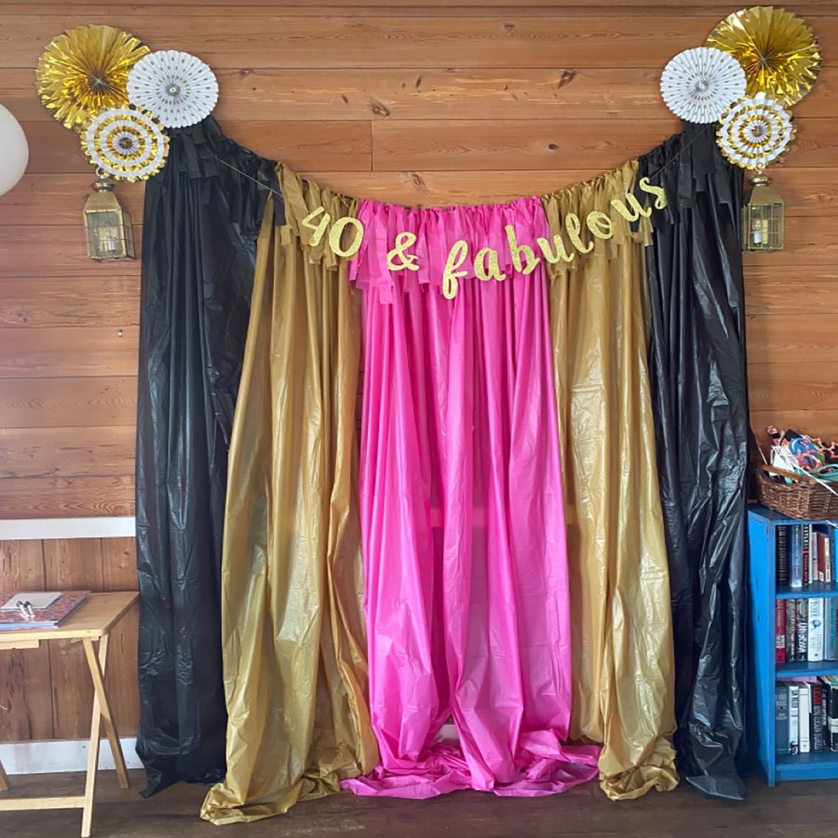 DIY Ruffled Plastic Tablecloth Streamers