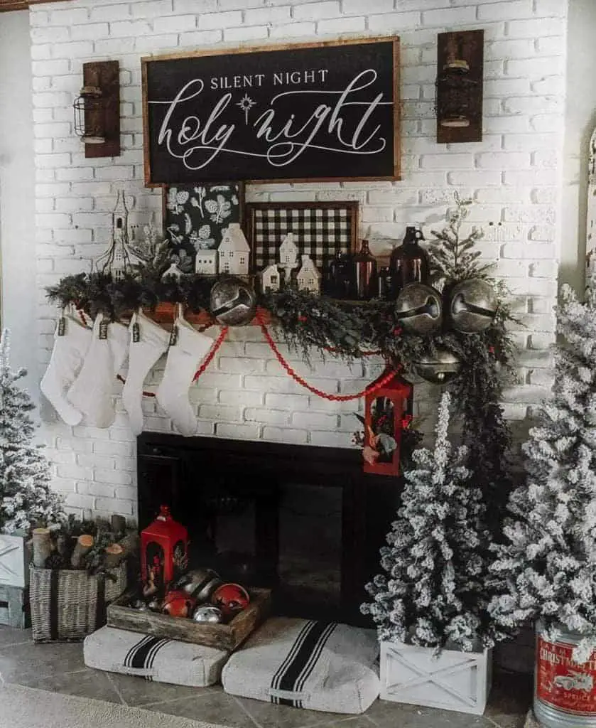 white christmas home decor