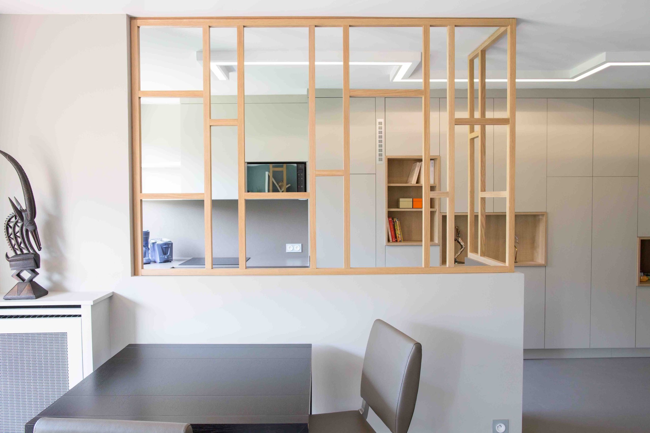 How to Decorate a Half Wall with a custom above panel design