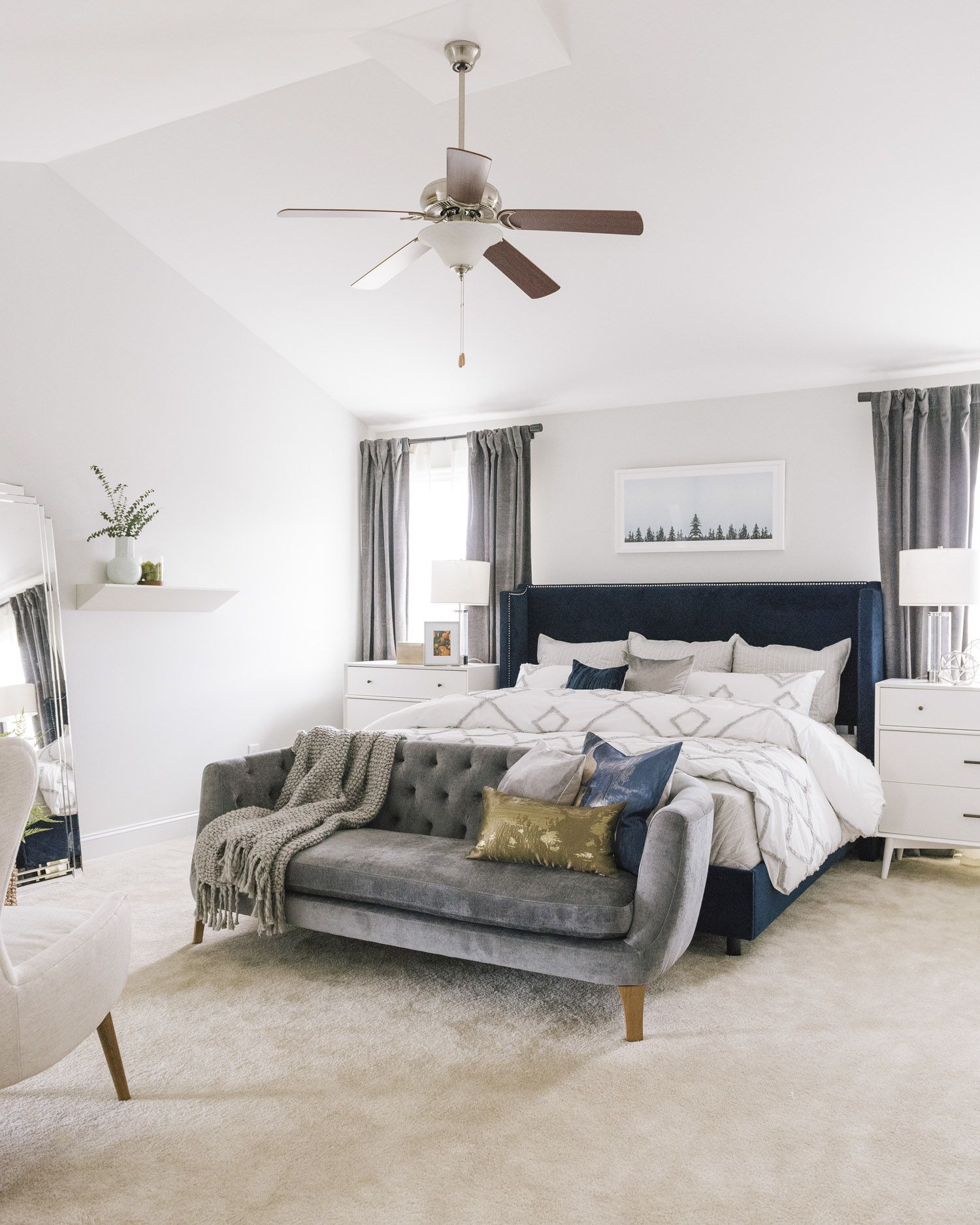 Set the Couch’s Back Against your Bed’s Footboard.