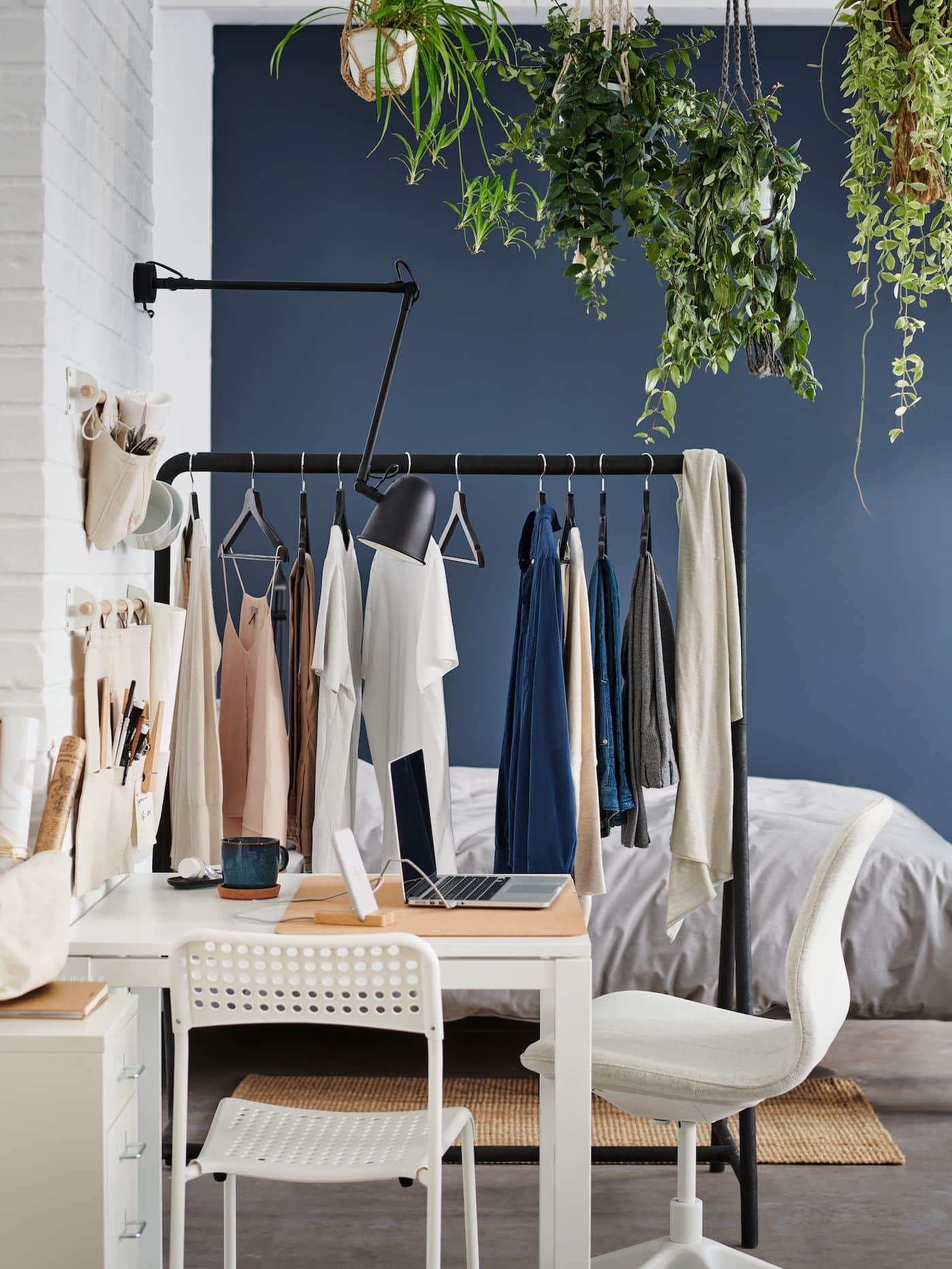 Use a Clothing Rack in your Bedroom