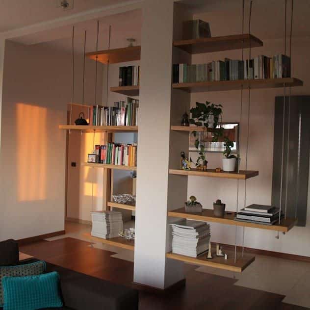 Floating Shelves on a Pllar