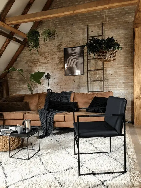 Brown and Exposed Brick