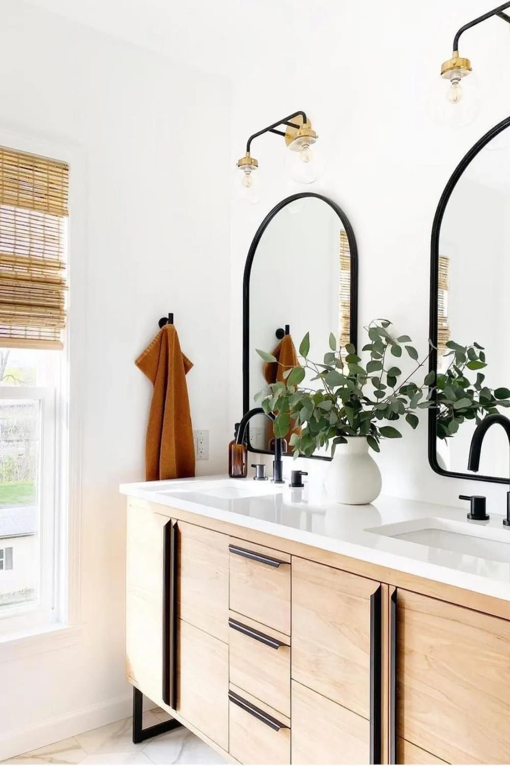 Use Nature to add some Life and Color to your Bathroom Countertop.
