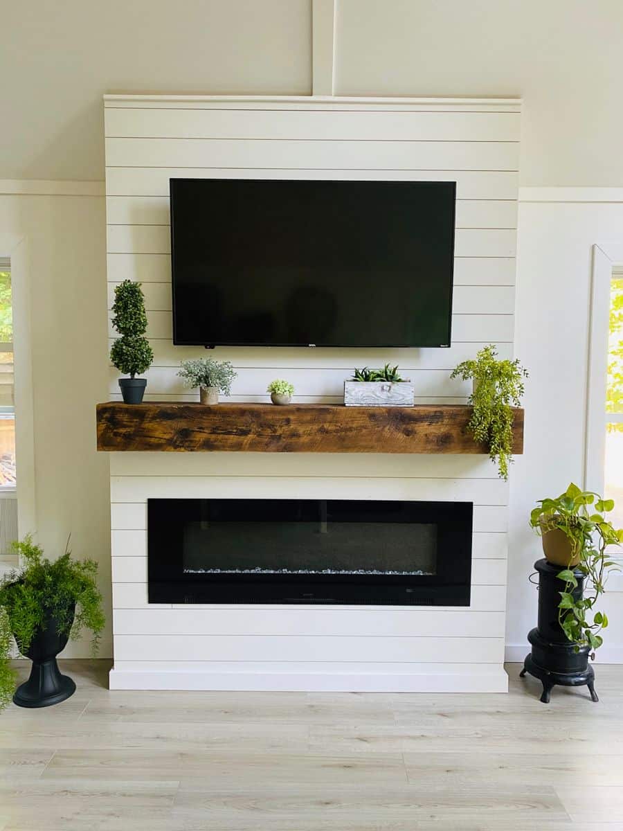 How to Decorate a Mantel with a TV