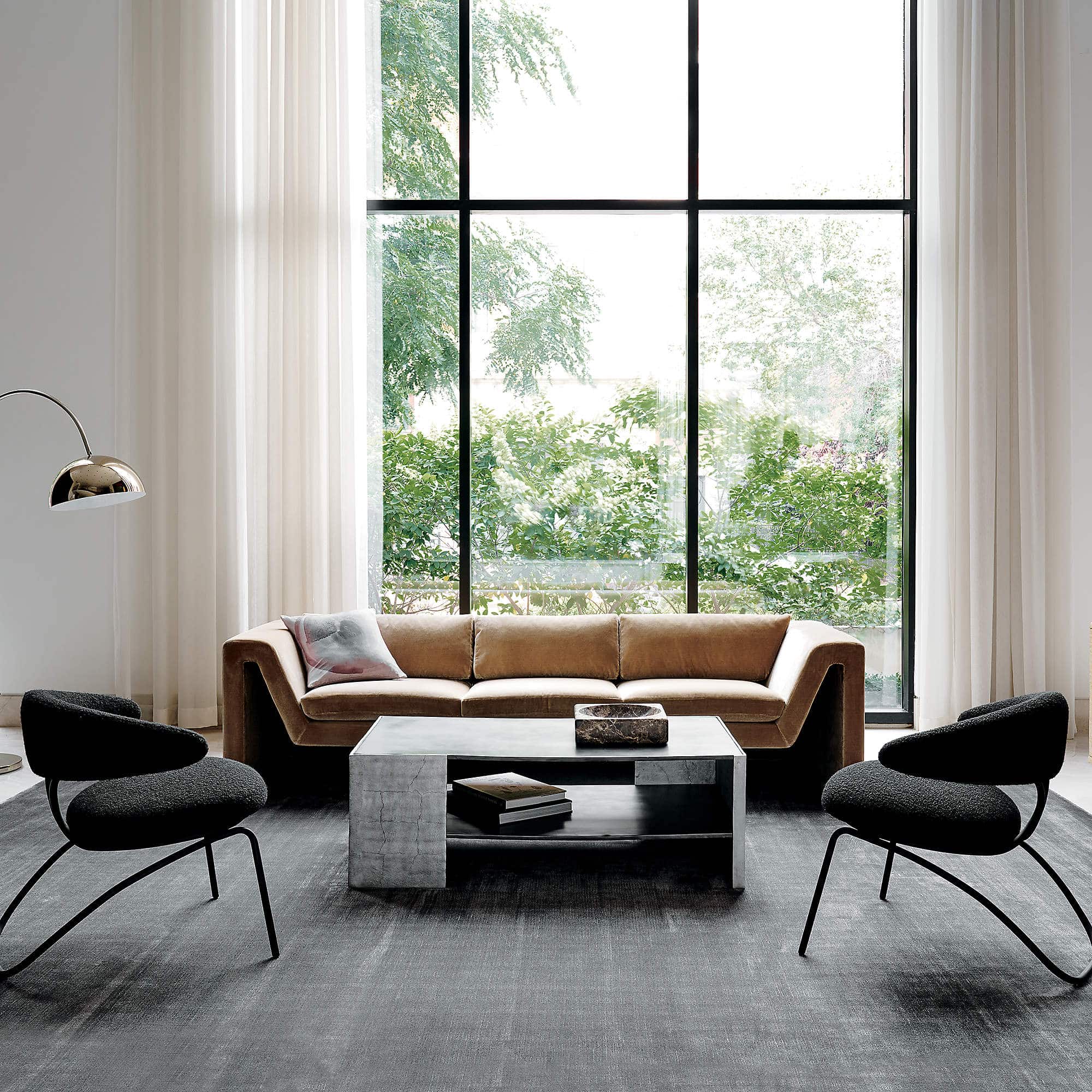 Complement your Beige Couch with Contrasting Chairs