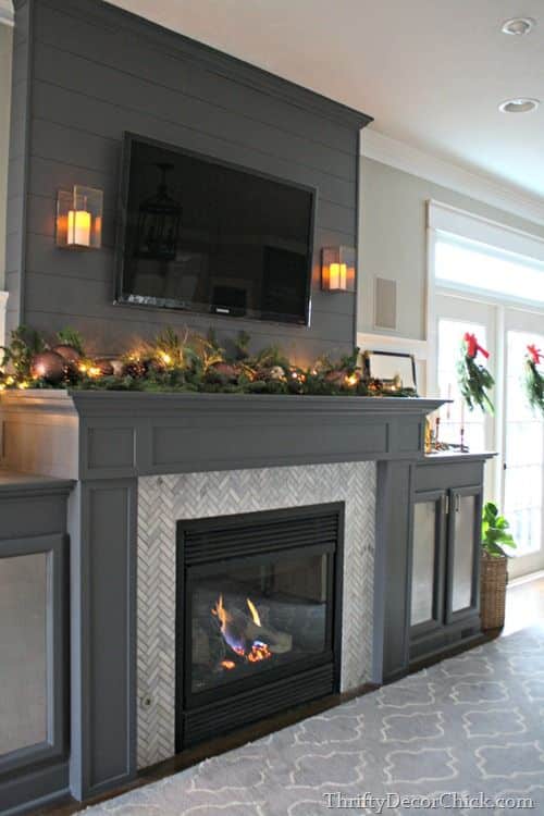 How to Decorate a Mantel with a TV