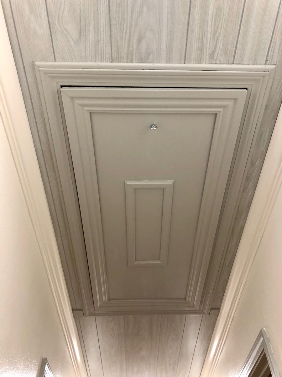 Recessed attic doors in lieu of your current one