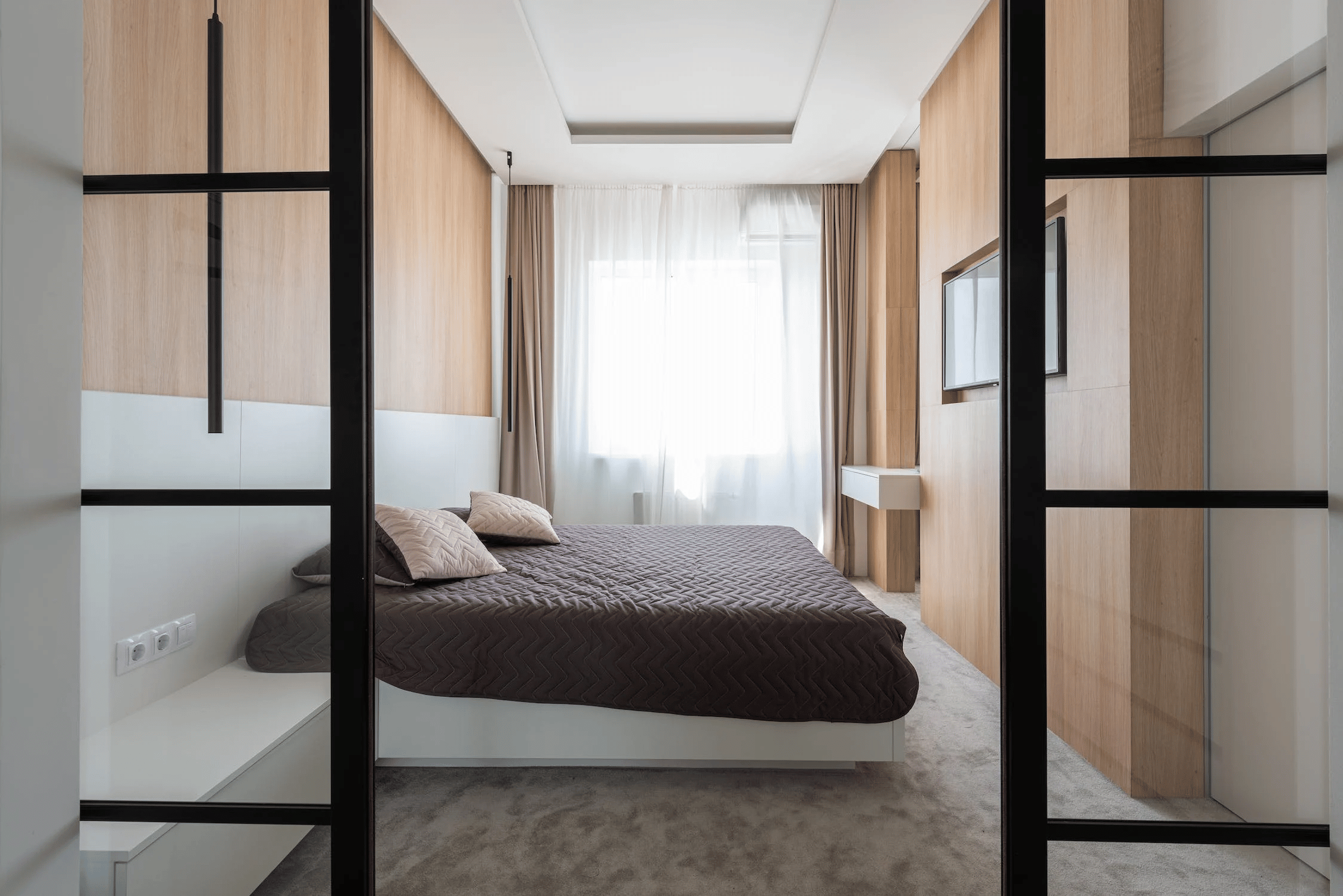 bedroom tv height