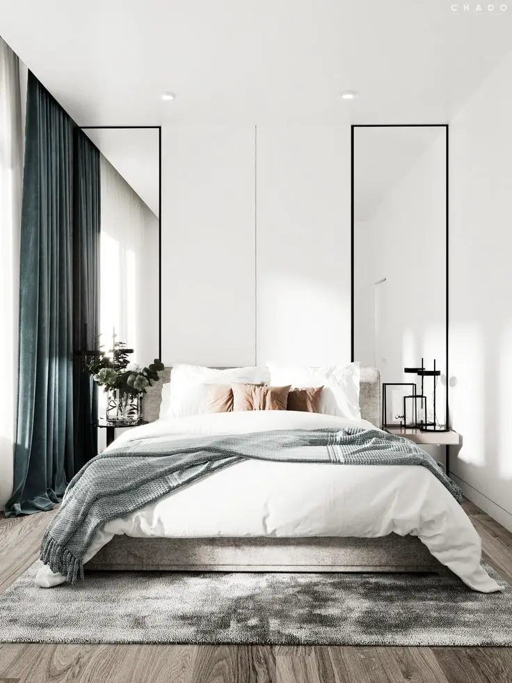 Decorate with mirrors to reflect light and provide the impression of more space.