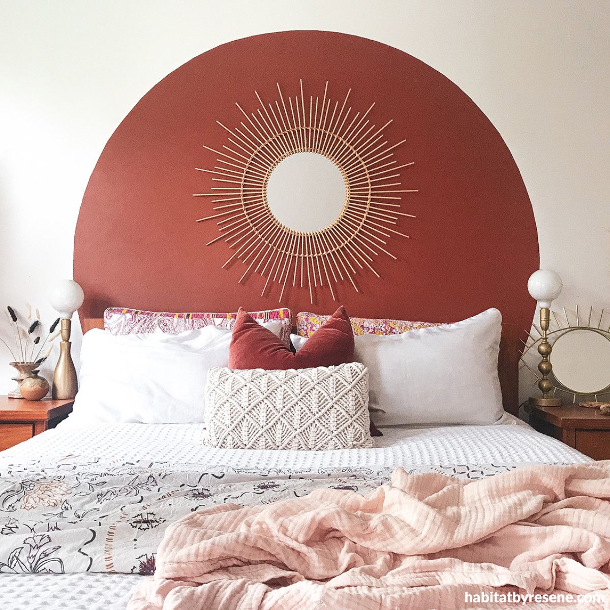 Add a circular feature wall to the space to provide interest and closeness.