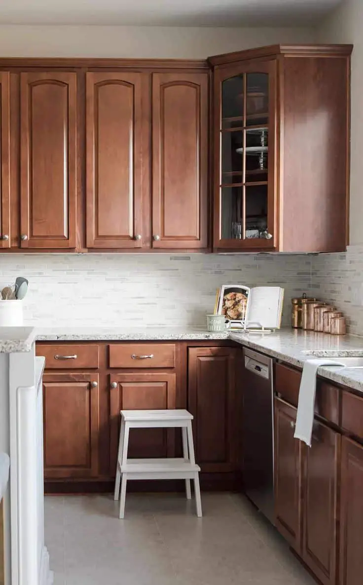 Consider open shelving to showcase your dishes and accessories.