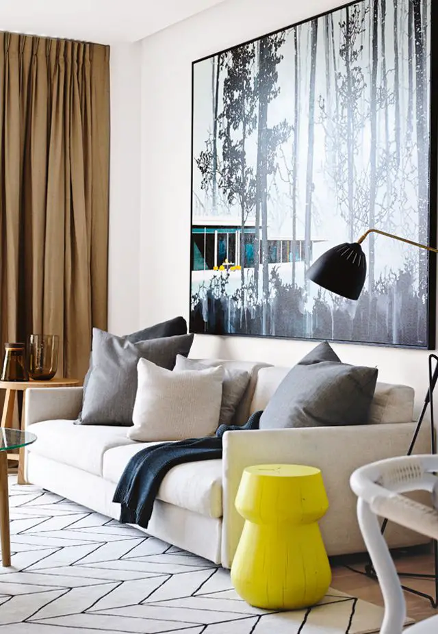 Add an Oversized Painting on the Wall and Create a Focal Point in the Room
