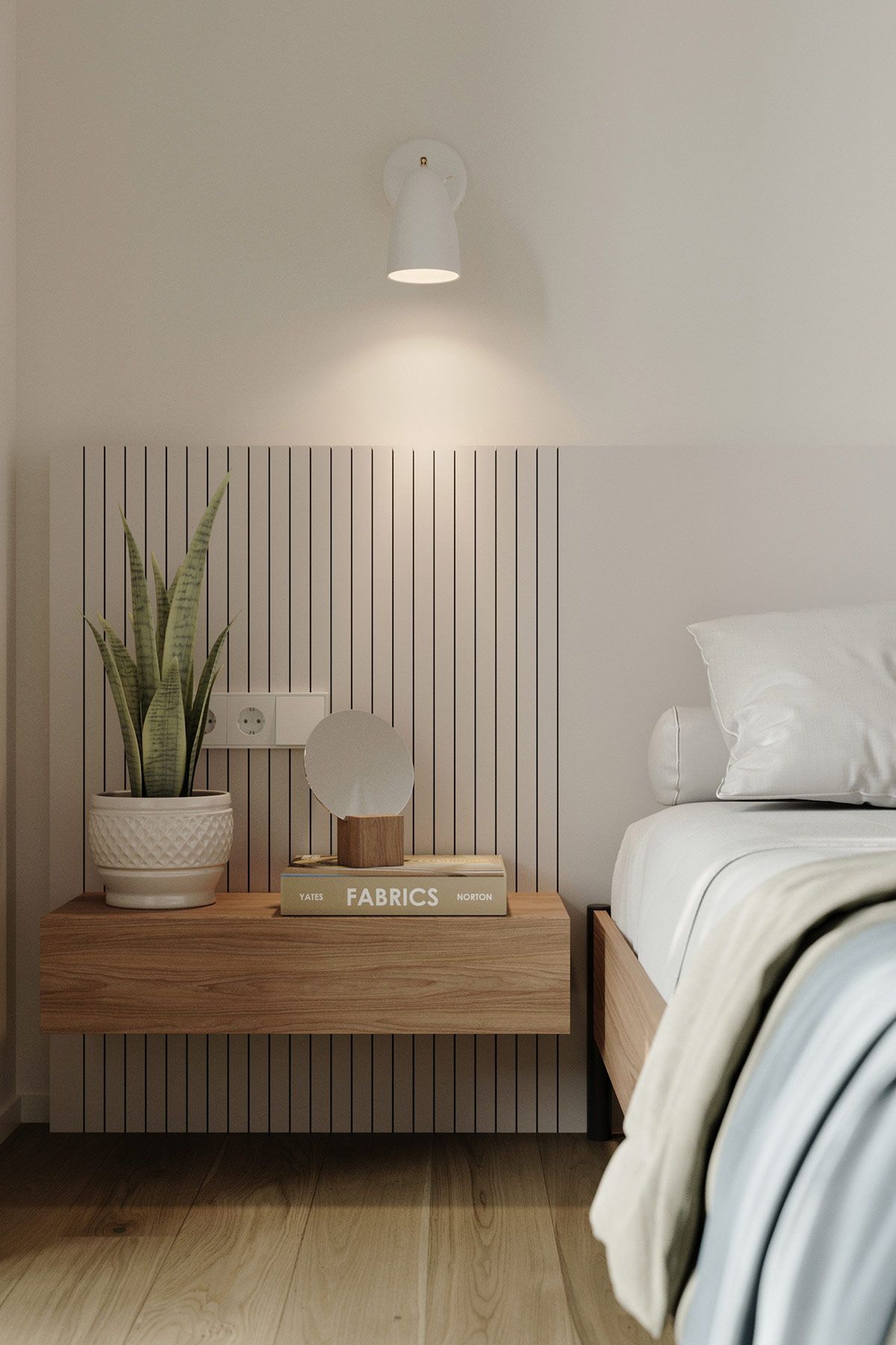 Use sconces or floor lamps to provide lighting without taking up valuable space in your home.