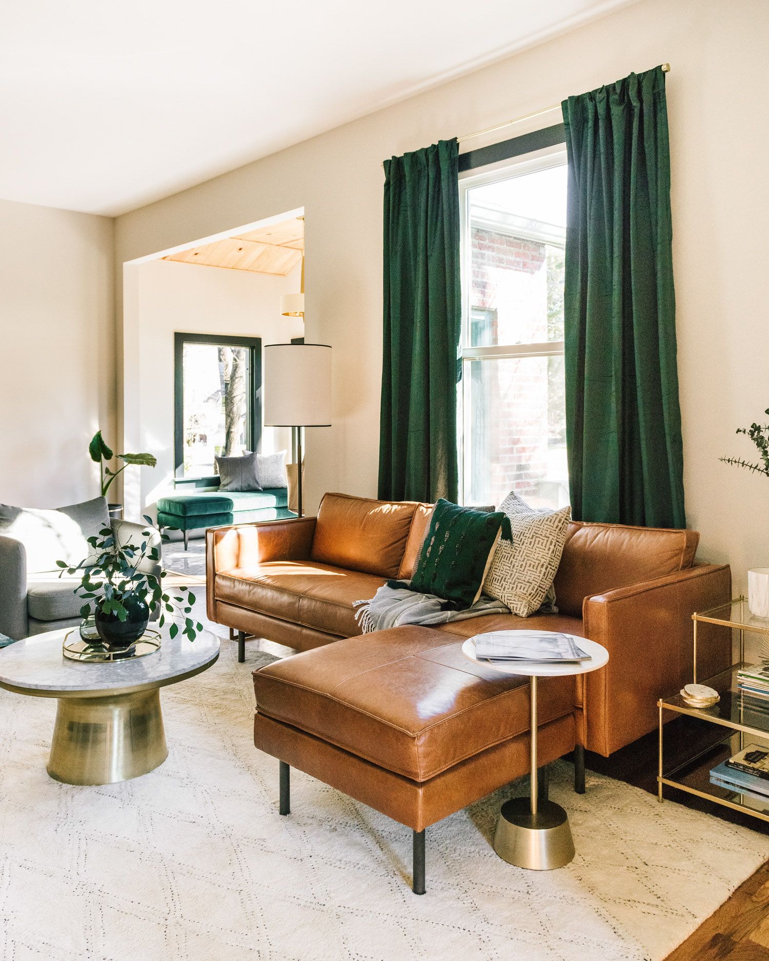How Should a Rug Be Placed Under a Sectional?