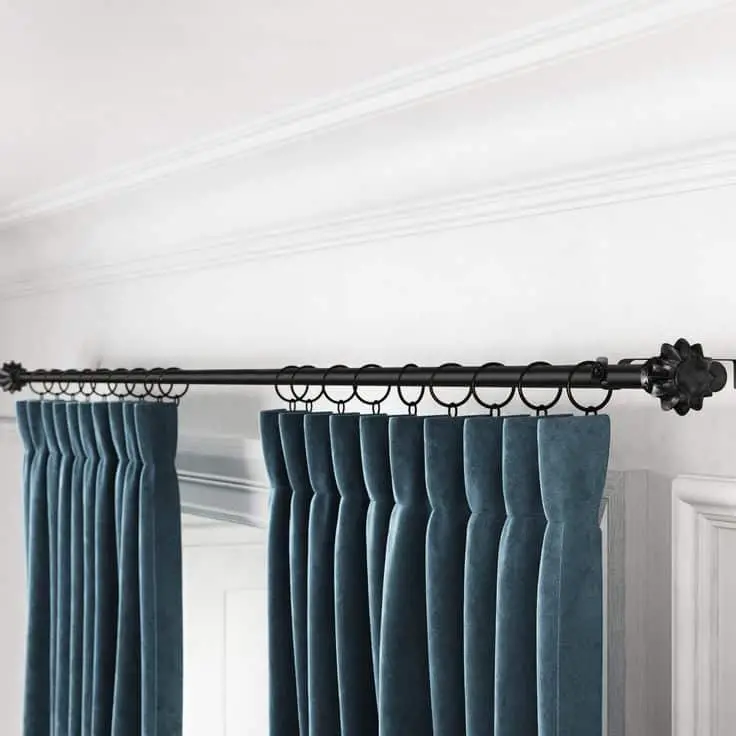Consider your needs, meaning that if you want your curtain rods to make a statement, then go for bolder colors.