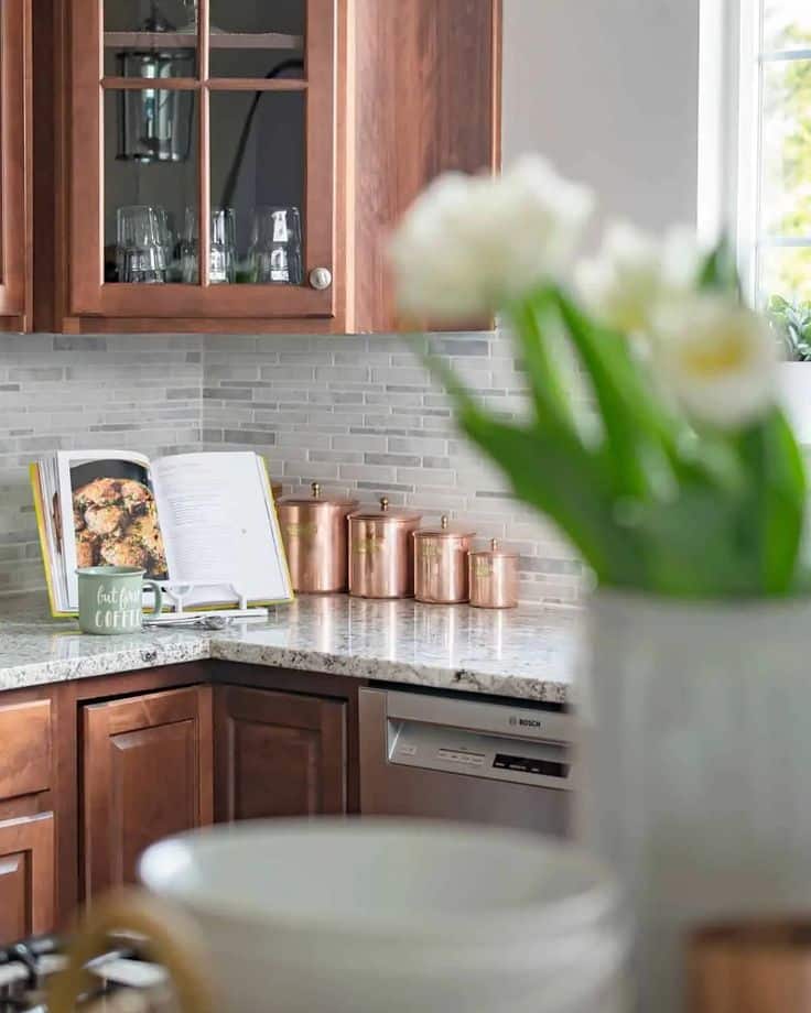 How to Lighten Up a Kitchen With Cherry Cabinets