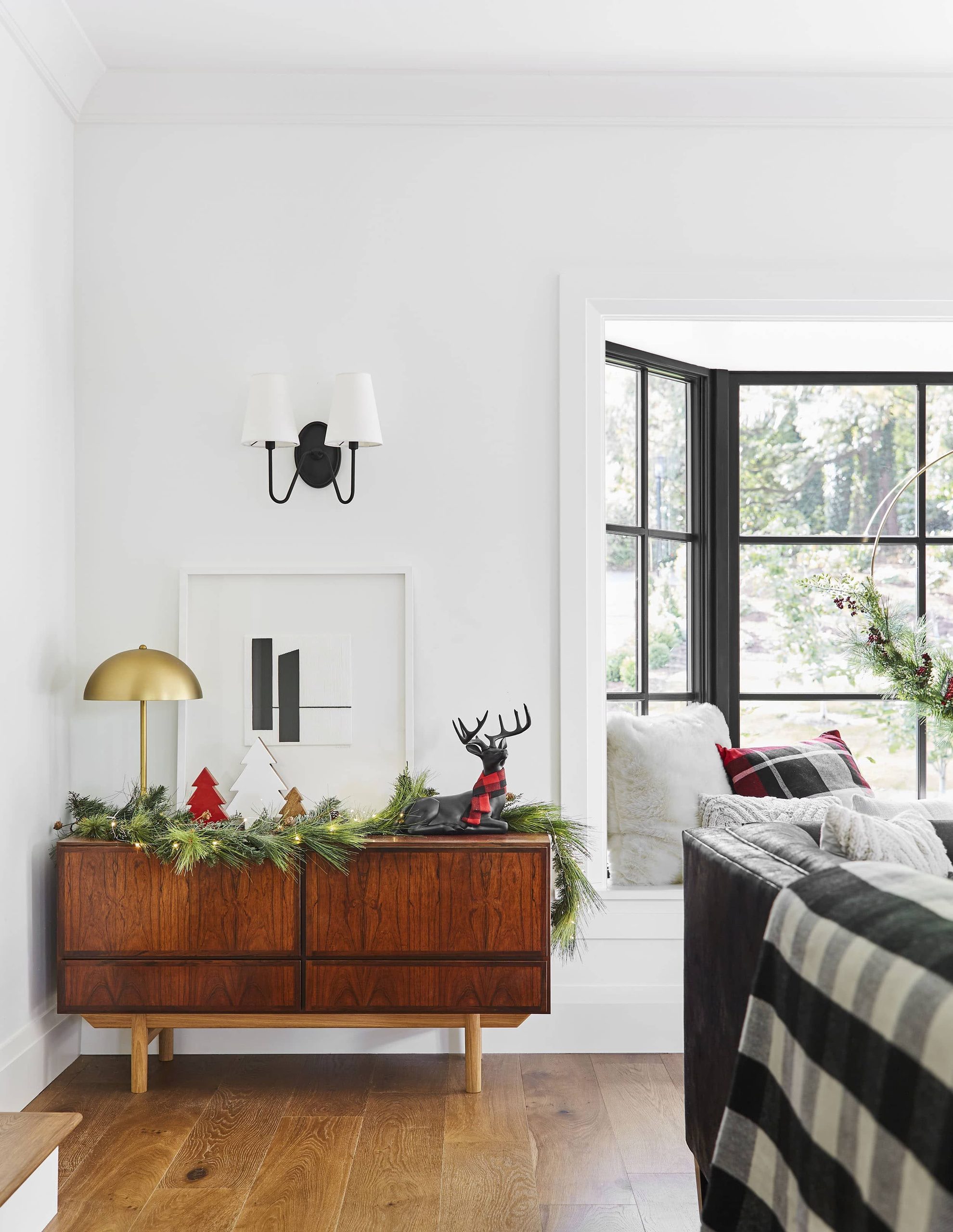 Decorate the Credenza with some Festive Holiday Decorating Ideas