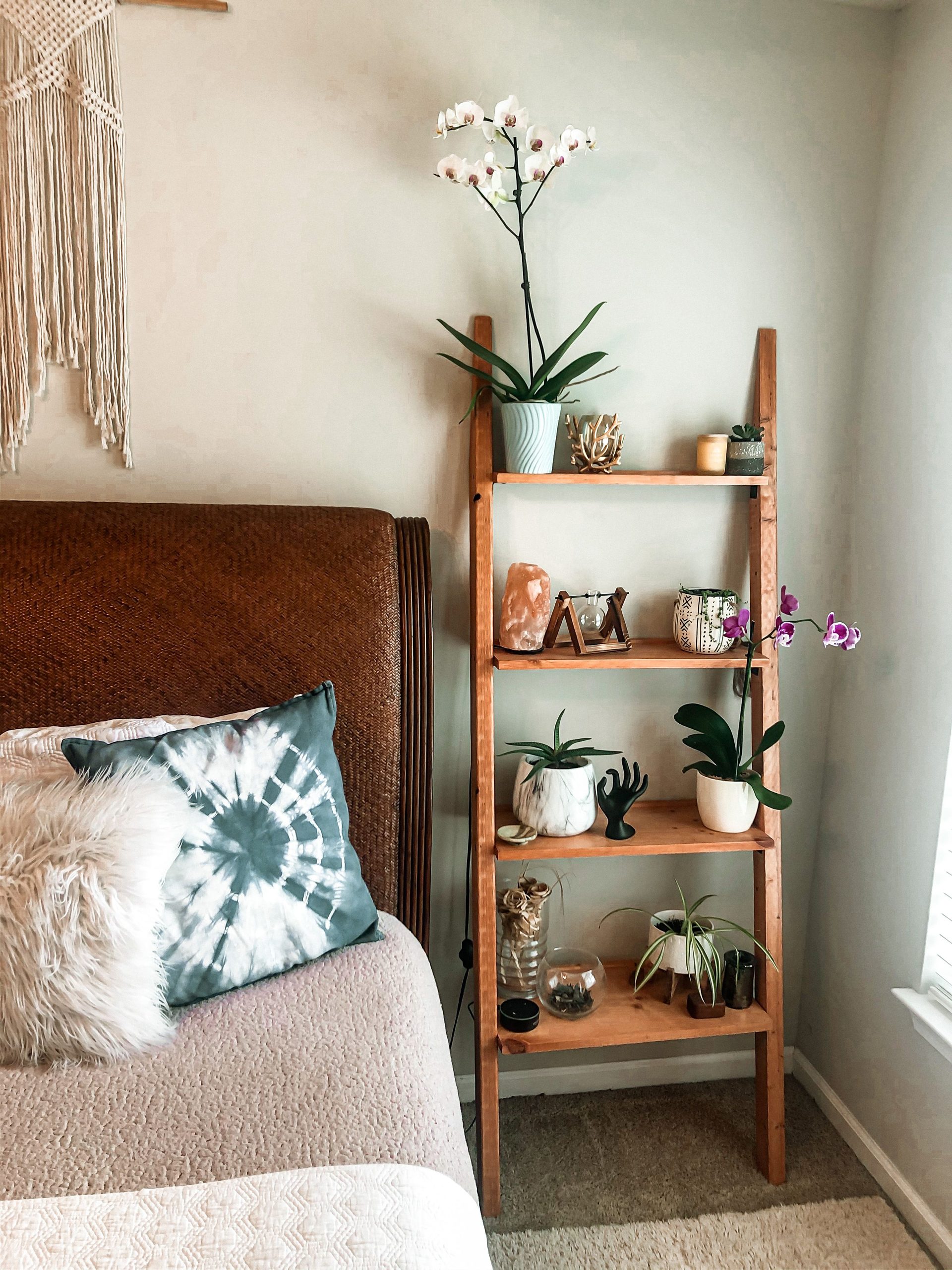 The one nightstand can also act as a focal point in the room. Try adding some artwork or styling items to make it stand out.