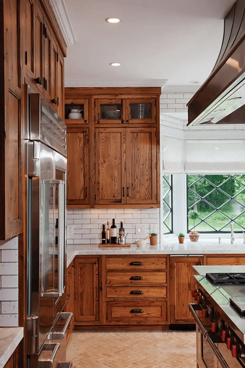 How to Lighten Up a Kitchen With Cherry Cabinets