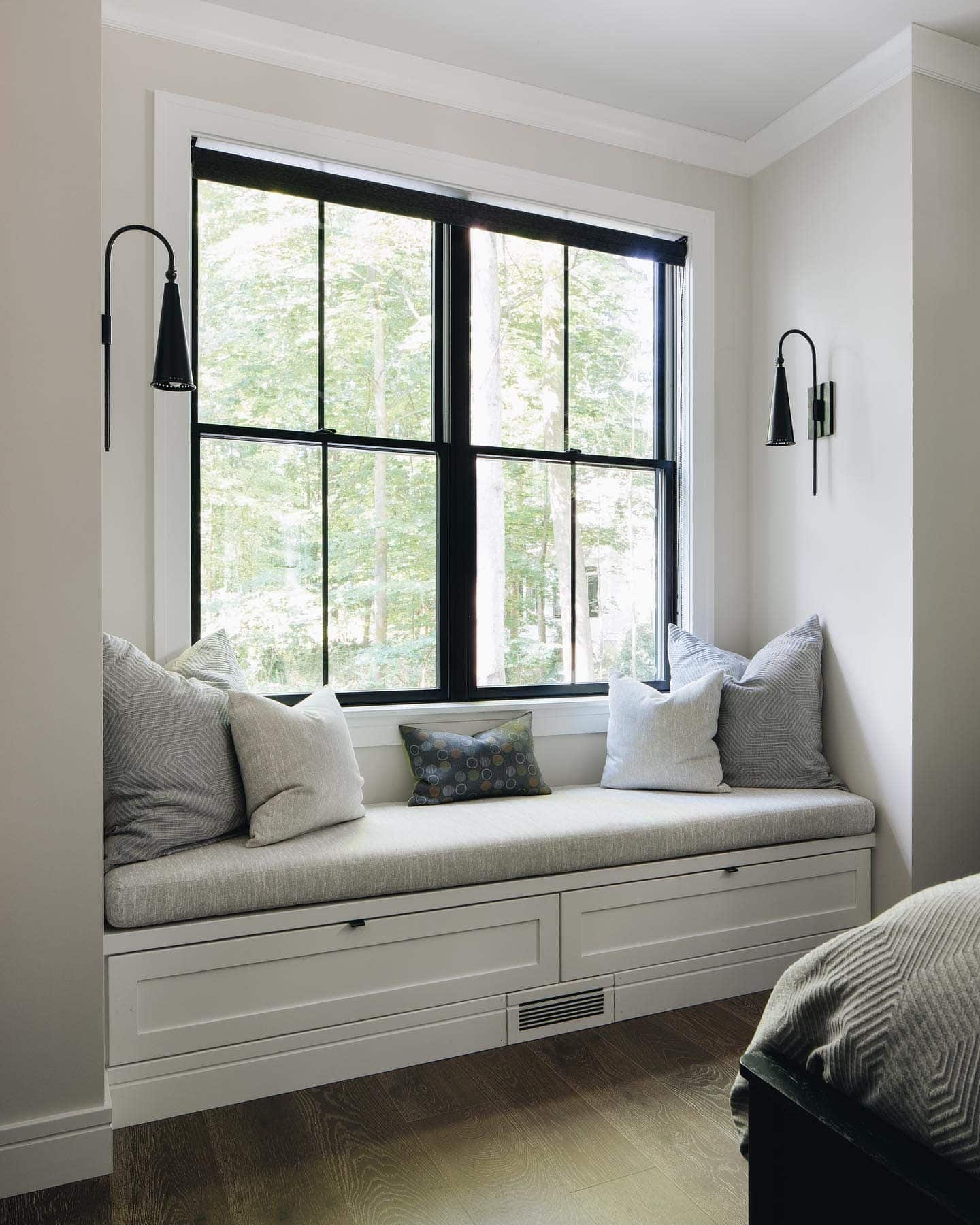 Put a Sofa, Couch, Daybed, or Reading Chair in Front of your Living Room Window to Create a cozy and inviting space.