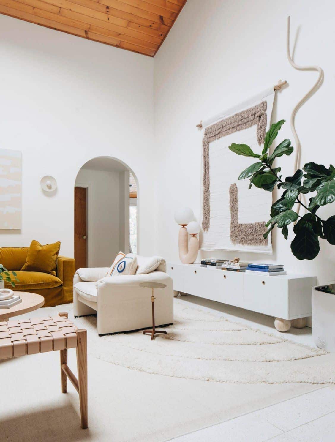 How do you style a mid-century credenza?