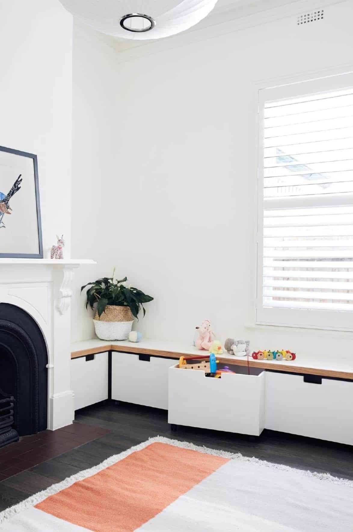 Window Seat Toy Storage