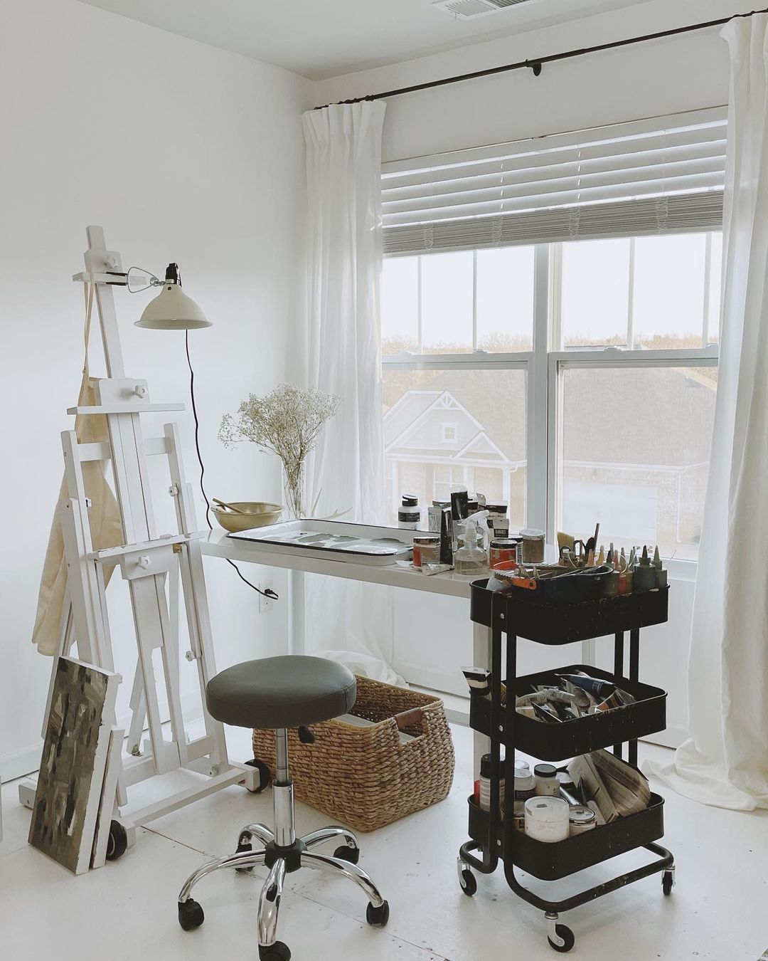 Turn it into an art studio or crafting area to get creative, with tables and shelves to store your supplies and plenty of…