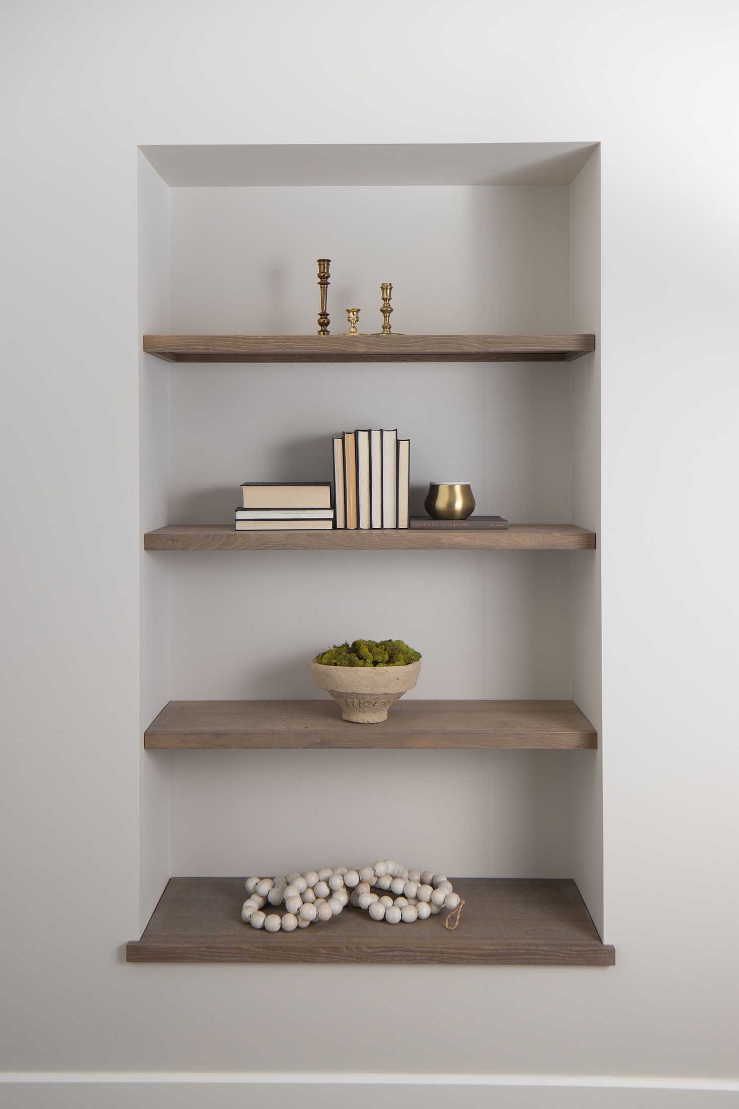Use LED lights to add color or interest, which will also be useful for task lighting.