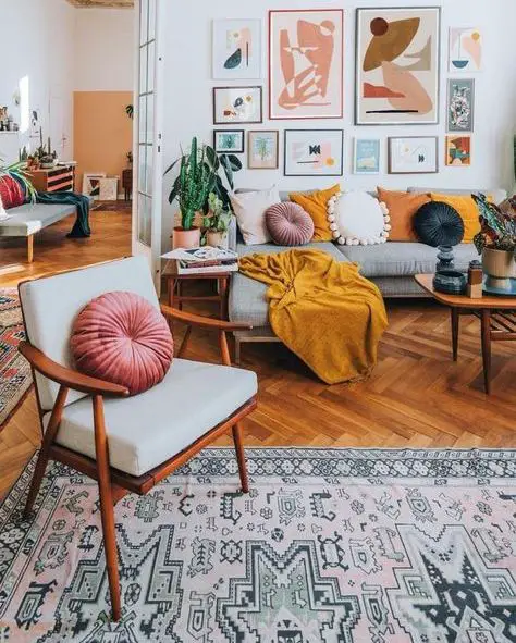 Finally, why not add a rug for seating areas to make them cozy and inviting?