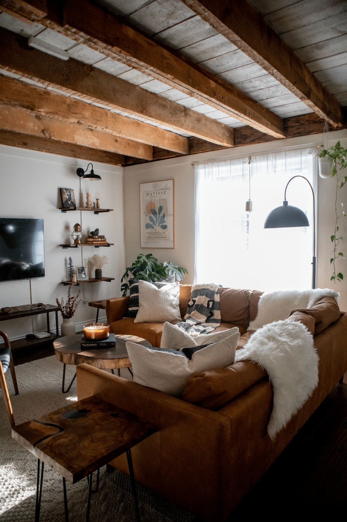 How to Tone Down Orange Wood Floors With Furniture and Decor