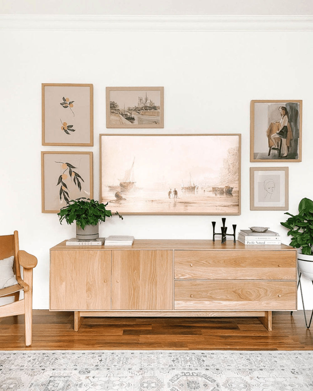 Accessorize your walls with art pieces or frames and hide speakers inside of them.