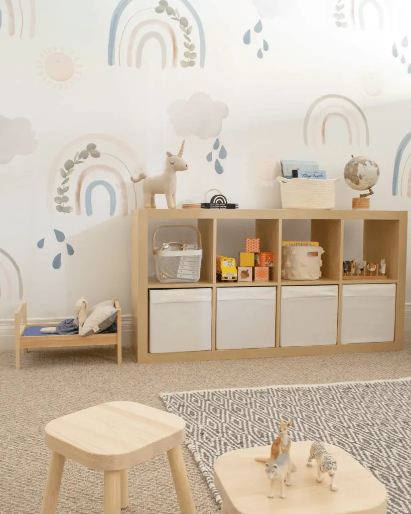 Invest in a Multi-Purpose Nursery Organizer and Shelf, which will provide a place to store boxes, diapers, wipes, blankets…