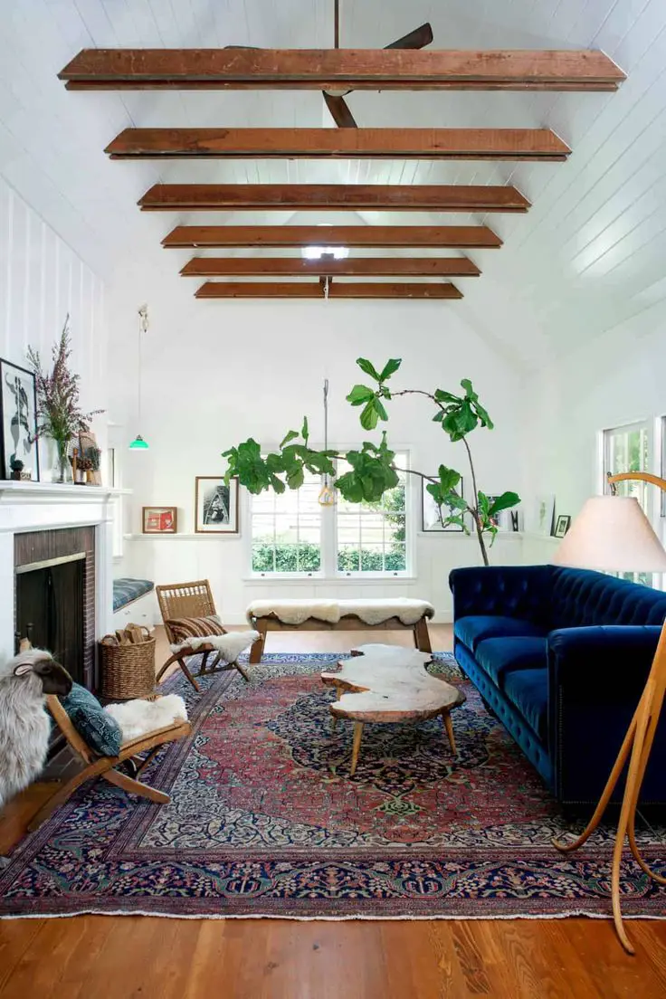 Complement the orange tone by adding a variety of textures which will add visual interest.
