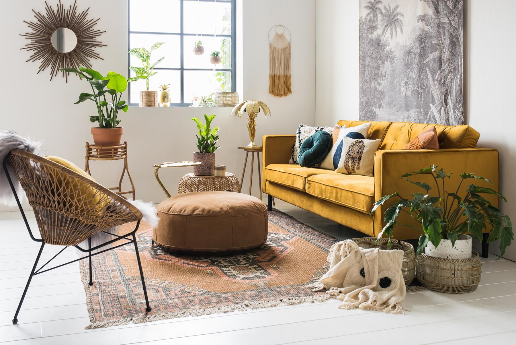How to Decorate Around a Gold Sofa - 10 Great Design Ideas
