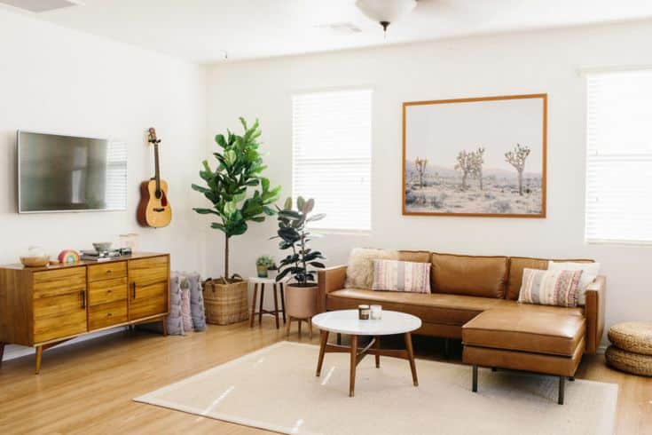 How can I give my living room a finished look?