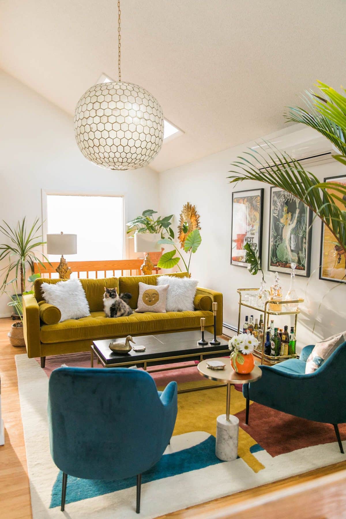 Next, there are different types of lighting to consider when designing your living room.