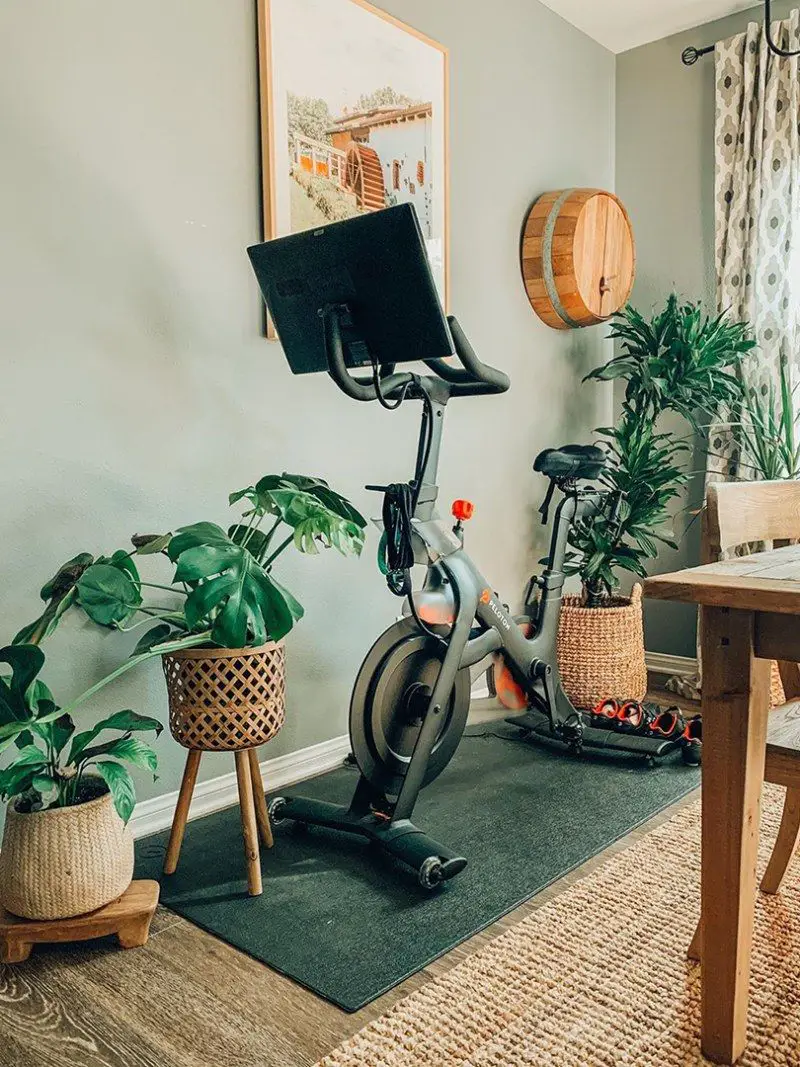Use it as an exercise room with floor mats, weights, yoga mats, jump ropes, and any other essential fitness items.