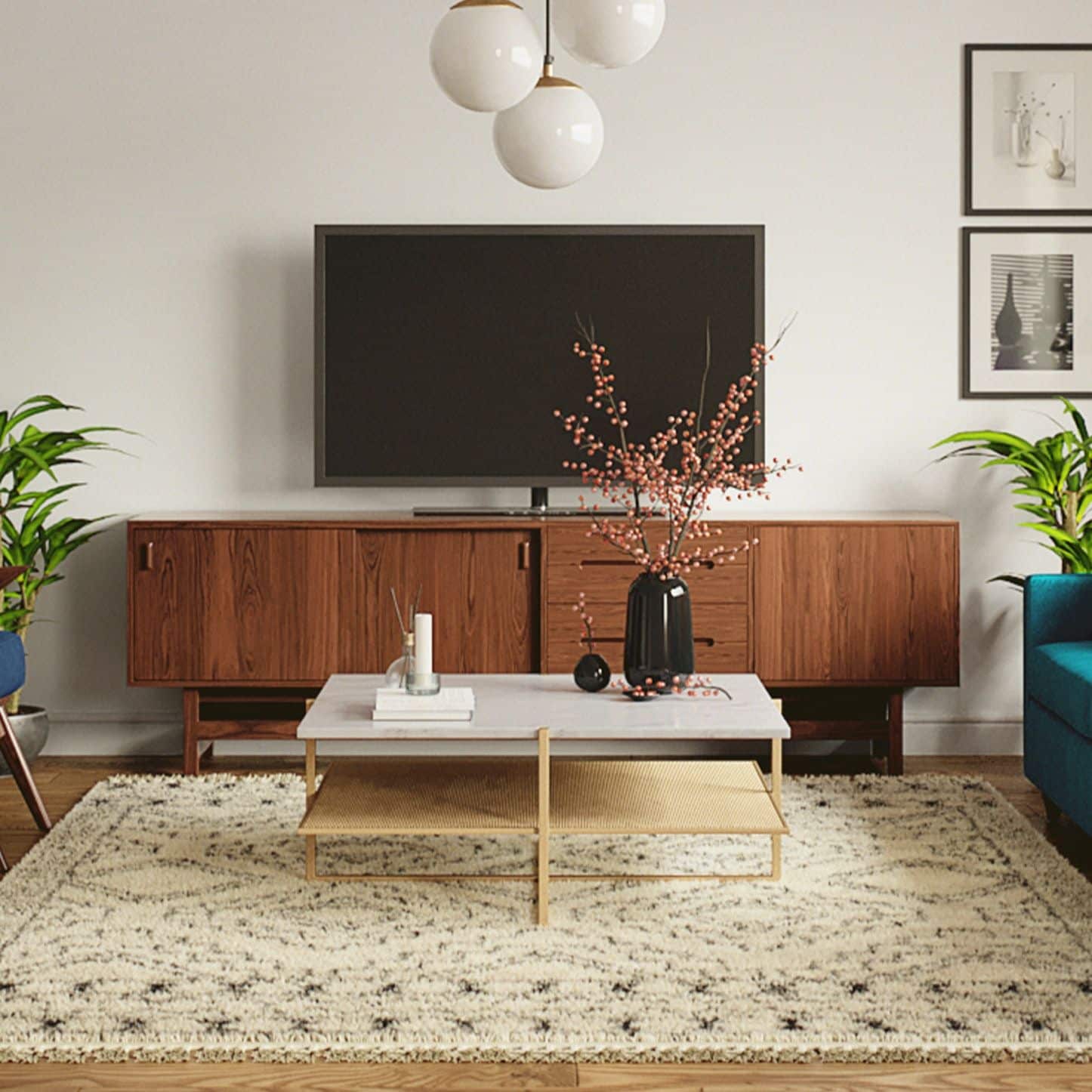 Choose materials that complement each other to create a stylish balance, such as wood-and-glass or metal-and-wood…