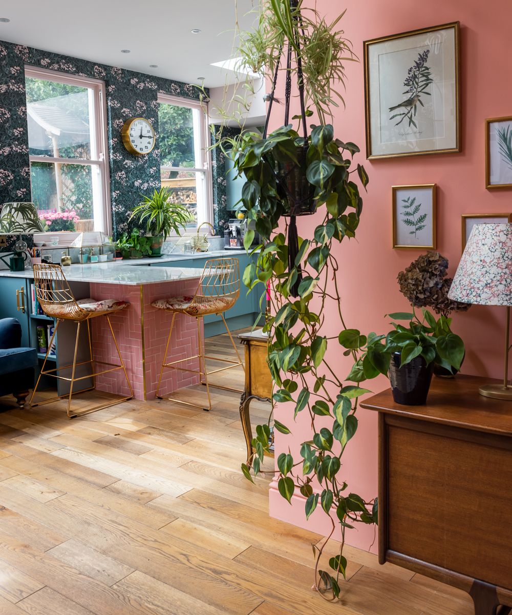 Make Your Small Kitchen Feel Bigger with Light and Bright Peach Color Schemes