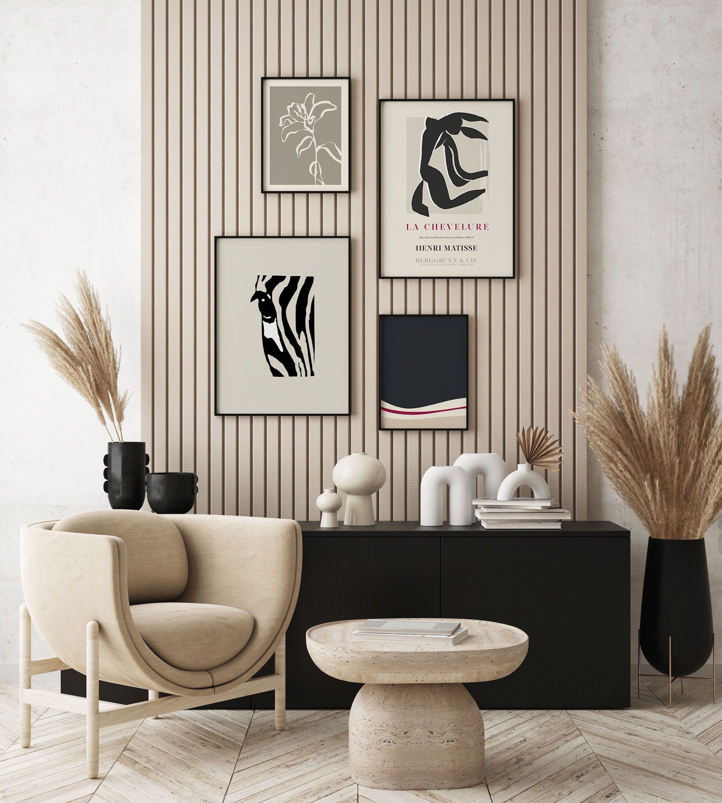 Beige and Black: Black adds refinement to bold designs if used properly with moderation; this sharp combination works…
