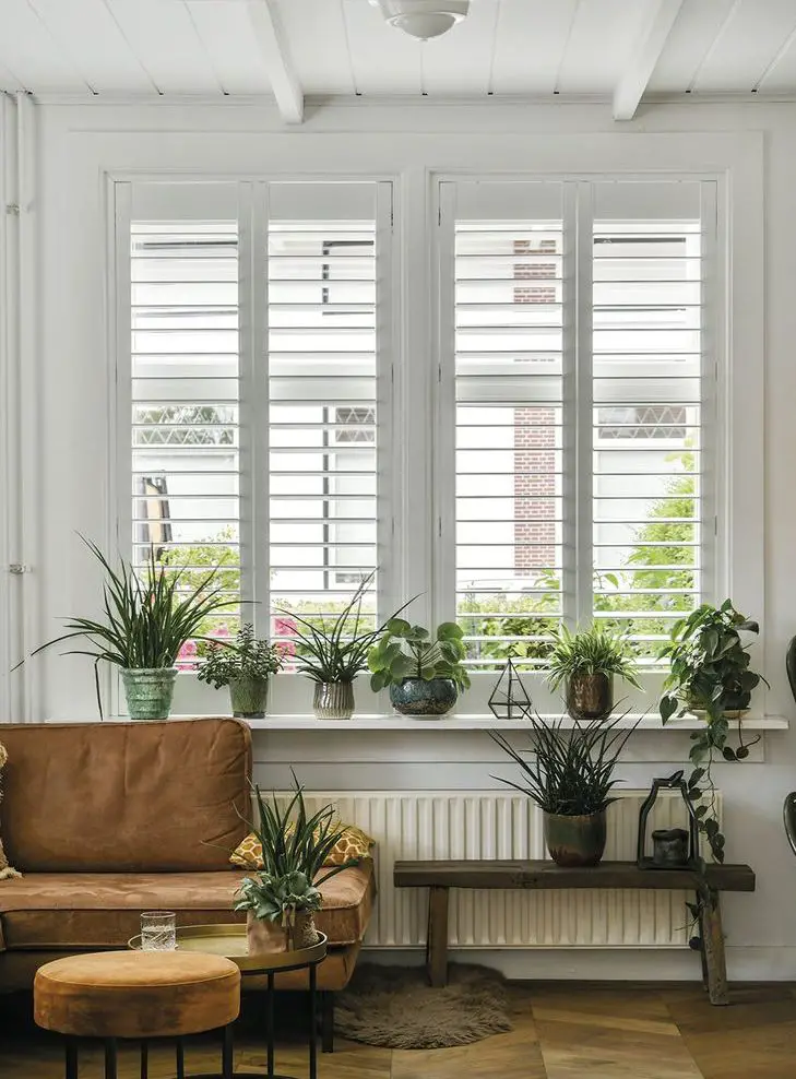 Shutters are perfect for bedrooms.