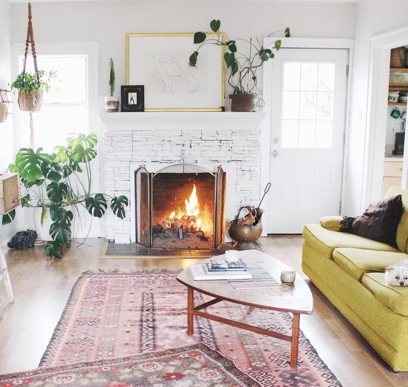 Use the same color family rugs or share at least one color to tie the two rugs together.