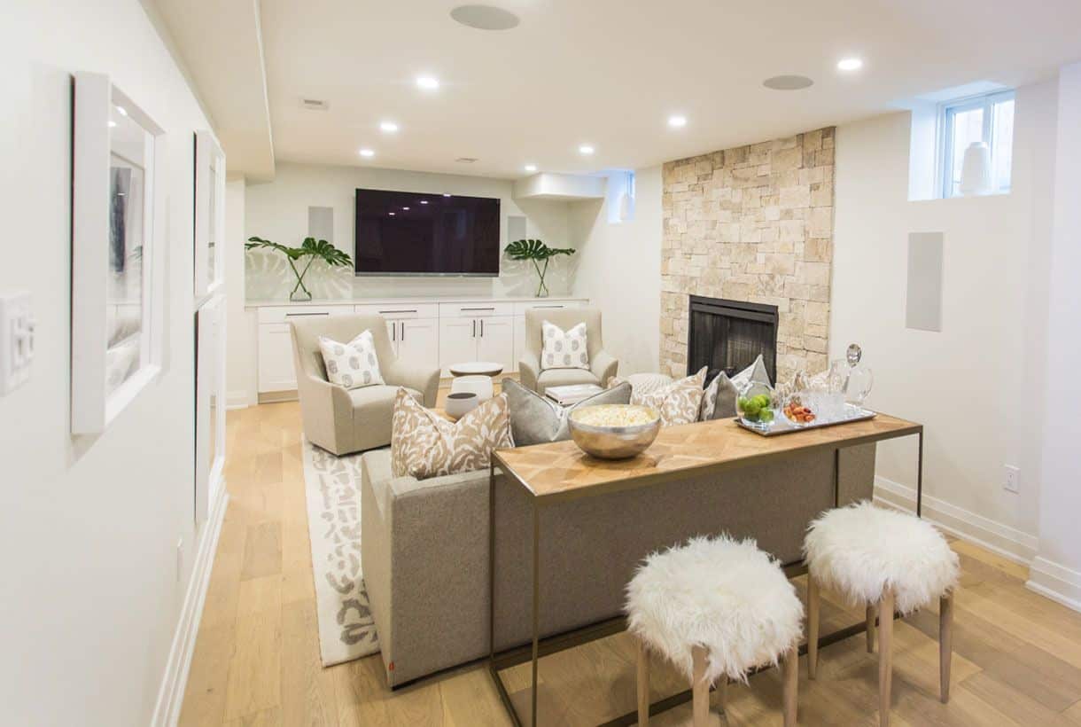 Consider your layout when arranging furniture in the basement and avoid overcrowding to prevent it from feeling cluttered…