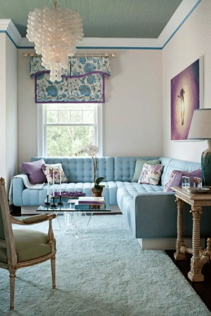 Sky Blue: Endless Possibilities – This bright and cheerful tone brings the outdoors inside.