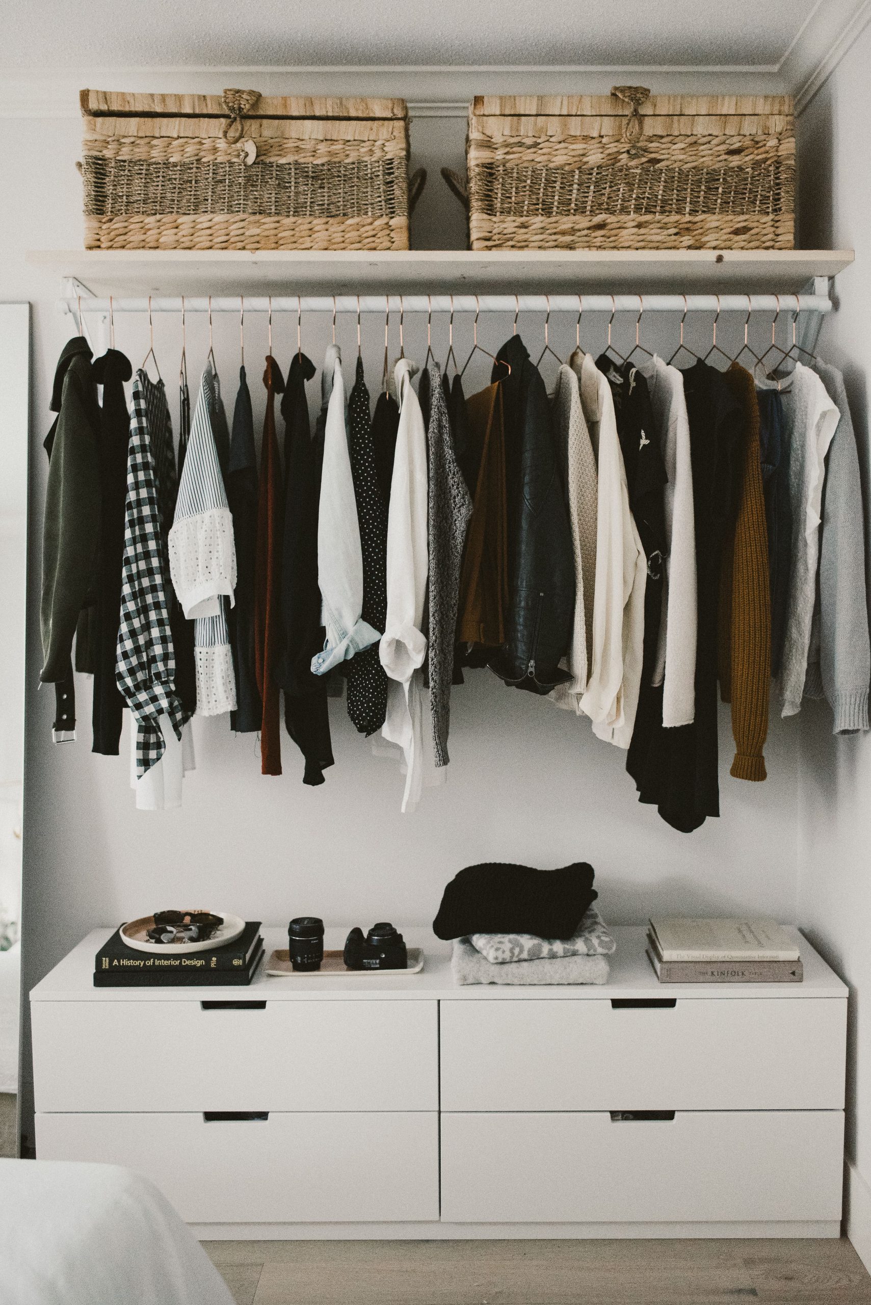 Utilize storage ideas such as using vertical space such as shelves, cabinets, and hanging racks.