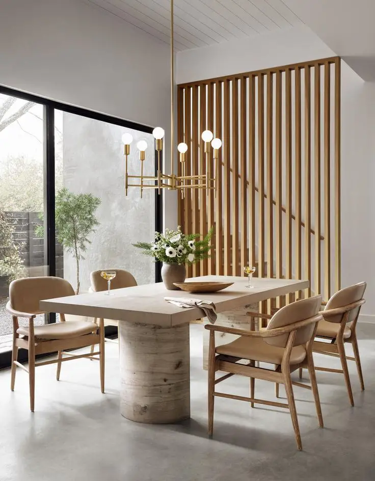 Incorporate uniquely shaped lighting fixtures like a spiral chandelier or a hexagonal wall sconce.