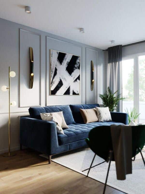 Use cool colors such as blue and green in bedrooms on walls and bedding to promote relaxation and improve sleep quality.